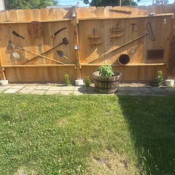 S&A Cement and Remodeling - Before: left side of yard - General Contractors Near Me
