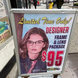 HMY Vision - $95 On Frame & lens package deal. Single Vision only.