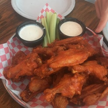 Rocco's Tavern - 20 Buffalo Chicken Wings (Bone-in, blue cheese & ranch dipping sauces) - Italian Near Me - Studio City, California Rocco's Tavern - 20 Buffalo Chicken Wings (Bone-in, blue cheese & ranch dipping sauces) - Italian Near Me - Studio City, California