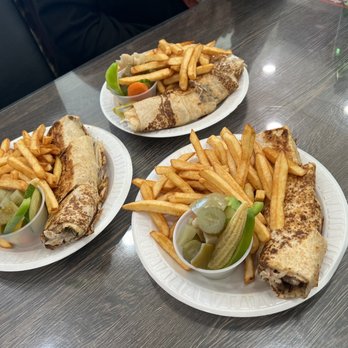 Reem Alsham - Chicken & Beef Shawarma sandwiches with fries - Sandwiches Near Me - Paterson, New Jersey