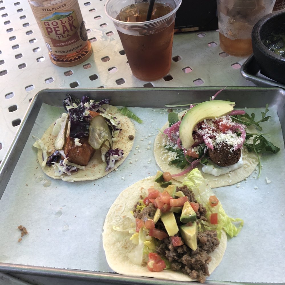 Circo - Circo street tacos. Upper left Nashville Hot right Edamame falafel bottom Impossible Street - Mexican Near Me - Sarasota, Florida Circo - Circo street tacos. Upper left Nashville Hot right Edamame falafel bottom Impossible Street - Mexican Near Me - Sarasota, Florida