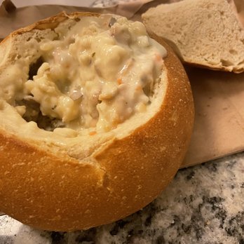 Seabrisa's Eatery - Clam chowder bread bowl - Seafood Near Me - Hollister, California