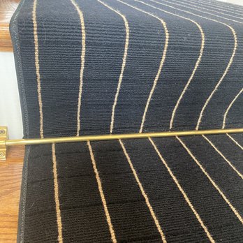 Weston Carpet & Rugs - You can see 8 of the 14 stripes don't line up. Weston Carpet will not fix the mistake. - Carpeting Near Me - Norwell, Massachusetts Weston Carpet & Rugs - You can see 8 of the 14 stripes don't line up. Weston Carpet will not fix the mistake. - Carpeting Near Me - Norwell, Massachusetts