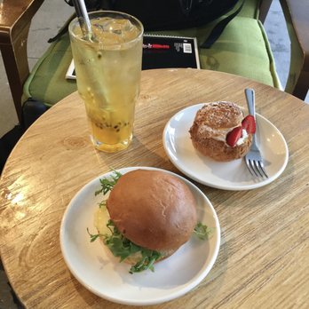 Honolulu Coffee - Mushroom Breakfast Sandwich, Guava Cream Puff, Lilikoi Spritzer - Coffee & Tea Near Me - Vancouver, British Columbia Honolulu Coffee - Mushroom Breakfast Sandwich, Guava Cream Puff, Lilikoi Spritzer - Coffee & Tea Near Me - Vancouver, British Columbia