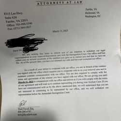 Fayad Law, P.C. - Fayad Law taking people's money and leaving them right before their final court hearing.