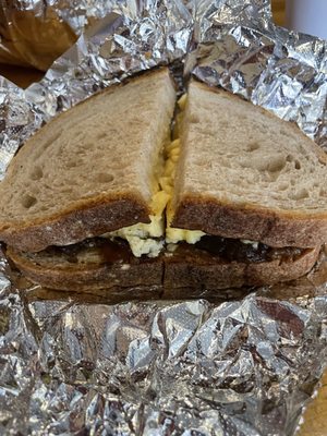 Photo of 1369 Coffee House - Cambridge, MA, US. the koji breakfast sandwich on sourdough