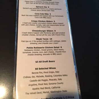 Copper Canyon Grill - Happy hour menu. YES, they have happy hour. - American Near Me - Lanham, Maryland Copper Canyon Grill - Happy hour menu. YES, they have happy hour. - American Near Me - Lanham, Maryland