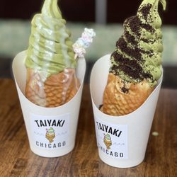Taiyaki Chicago - Matcha ice cream