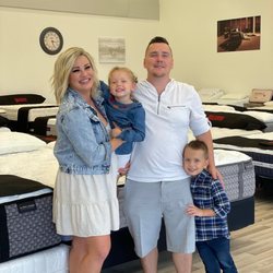 Luxury Mattress Warehouse - Family owned! The owners Cody, his wife Bree & two children, Ryder & Raegan.