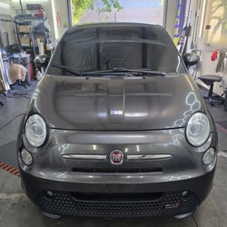 Robert's Tint Shop - Ceramic 30% Medium on this Fiat front full windshield tint.