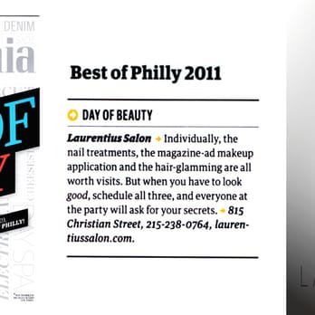 Laurentius Salon - Best of Philly 2011 - Hair Salons Near Me - Philadelphia, Pennsylvania Laurentius Salon - Best of Philly 2011 - Hair Salons Near Me - Philadelphia, Pennsylvania