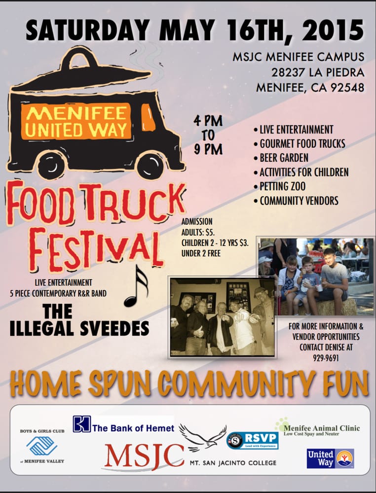MENIFEE UNITED WAY FOOD TRUCK FESTIVAL Updated August 2024 28237 La