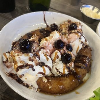 American Revelry - Fried banana split- pic doesn't do it justice as it was 104 degrees outside. Haha. It was awesome. - Bars Near Me - Burleson, Texas American Revelry - Fried banana split- pic doesn't do it justice as it was 104 degrees outside. Haha. It was awesome. - Bars Near Me - Burleson, Texas
