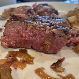 Was supposed to be medium steak Was supposed to be medium steak