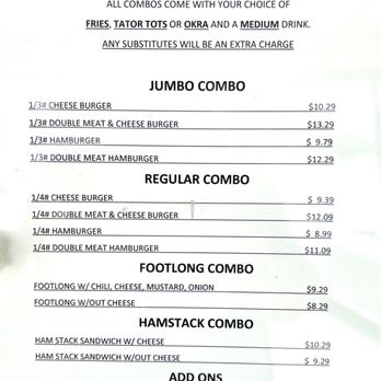 Shaffer's Drive In - July 2022 Combo Menu - Burgers Near Me - Beggs, Oklahoma Shaffer's Drive In - July 2022 Combo Menu - Burgers Near Me - Beggs, Oklahoma