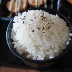 Midori - Closeup of steamed rice