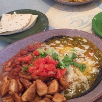 The Range Café - Huevos Rancheros were amazing. And their homemade biscuits... YUM! - Mexican Near Me - Bernalillo, New Mexico