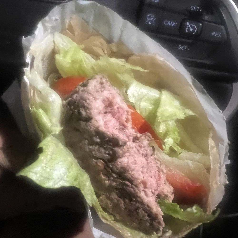 In-N-Out Burger - This is burger right after leaving the restaurant and getting in the car. First bite. - Burgers Near Me - Sacramento, California