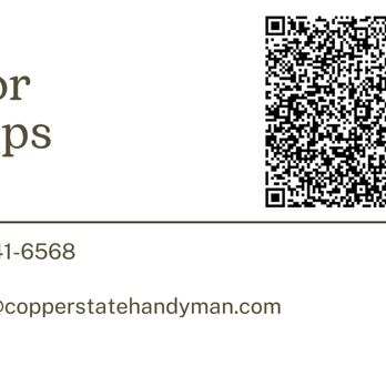 Copper State Handyman Services - Business card - Handyman Near Me Copper State Handyman Services - Business card - Handyman Near Me