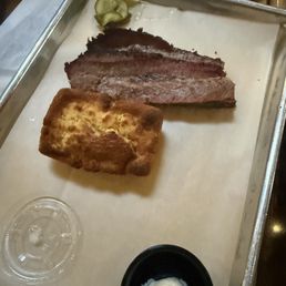 Brisket. Cornbread. Brisket. Cornbread.
