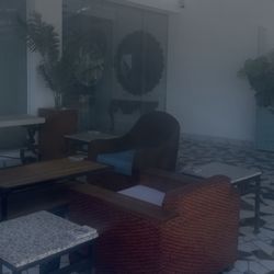 Hotel HBlue - Set of double sliding doors visible here; about 3 out of ten folks got hit by them as I sat and watched other guests.