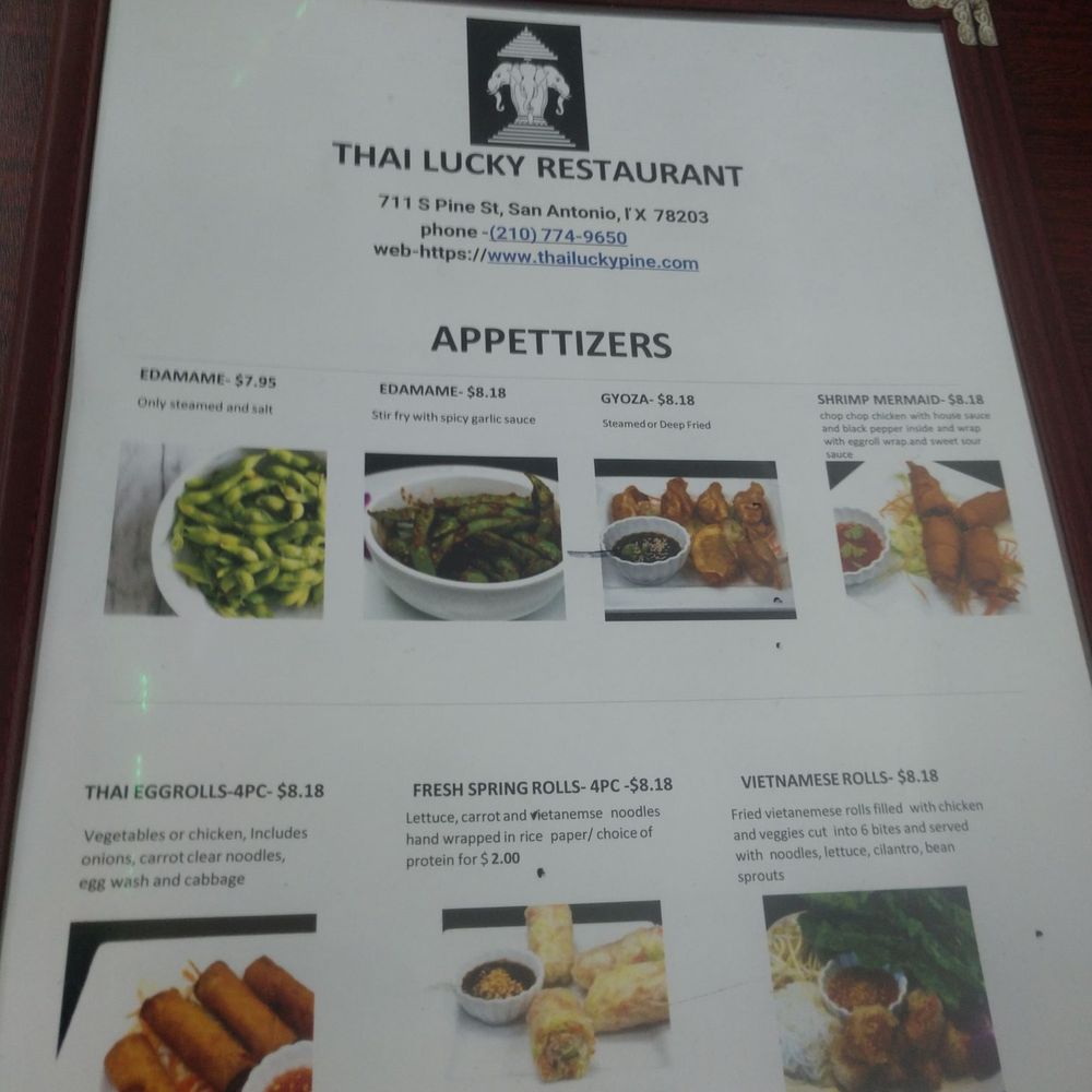Thai Lucky - Menu - Thai Near Me - San Antonio, Texas Thai Lucky - Menu - Thai Near Me - San Antonio, Texas