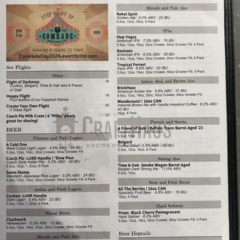 CraftHaus Brewery - Current menu.... - Breweries Near Me - Henderson, Nevada CraftHaus Brewery - Current menu.... - Breweries Near Me - Henderson, Nevada