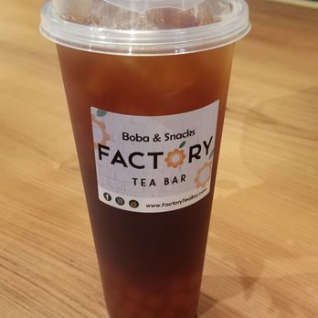 Factory Tea Bar-Westminster - assam black tea, 50% sweet ($3.95) with boba ($0.65) - Coffee & Tea Near Me - Westminster, California Factory Tea Bar-Westminster - assam black tea, 50% sweet ($3.95) with boba ($0.65) - Coffee & Tea Near Me - Westminster, California
