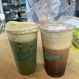 Banana matcha and caramel nitro cold brew Banana matcha and caramel nitro cold brew