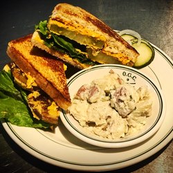 The Porch - Salmon BLT with homemade side salad