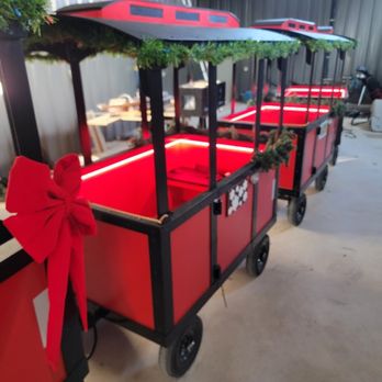 Harmonise Start & Sound - Custom LED lighting in this holiday train - Car Stereo Installation Near Me - Marble Falls, Texas