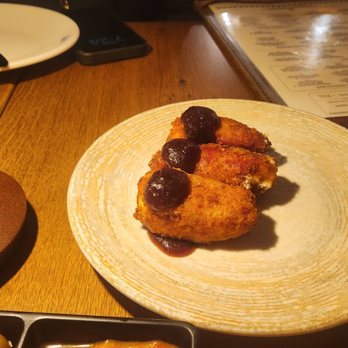 AMBAR Restaurant, Chicago - Piquillo croquettes - Desserts Near Me - Chicago, Illinois AMBAR Restaurant, Chicago - Piquillo croquettes - Desserts Near Me - Chicago, Illinois