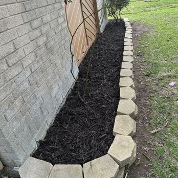 360Blue Home Services - a garden bed with mulch - Lawn Services Near Me 360Blue Home Services - a garden bed with mulch - Lawn Services Near Me