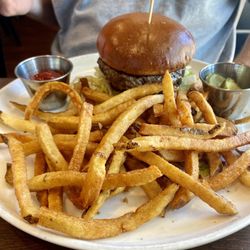 The League Kitchen & Tavern - Burger and fries