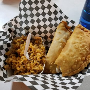 Phoenix Coqui - Empanadillas with Arroz con Gandules - Puerto Rican Near Me - Phoenix, Arizona