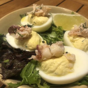 Monkeypod Kitchen - Lobster Deviled Eggs - Hawaiian Near Me - Kapolei, Hawaii Monkeypod Kitchen - Lobster Deviled Eggs - Hawaiian Near Me - Kapolei, Hawaii