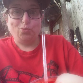 High Tides At Snack Jack - Me haveing a drink witch I liked a whole bunch - Seafood Near Me - Flagler Beach, Florida