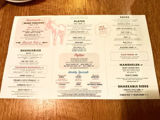 Menu photo 1 Barrio Chicago, IL