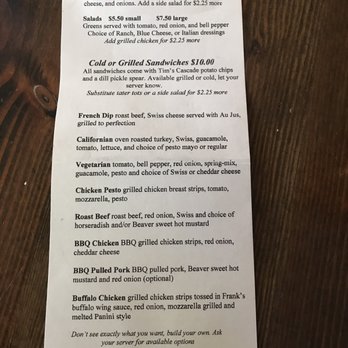 Reed Pub Company - a menu on a wooden table - American Near Me - Bend, Oregon