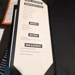 40 Below Public House - Menu