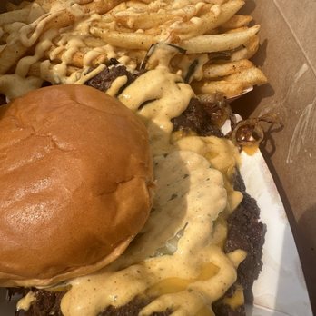 Burger 3000 - Seasoned Fries Double Smash Burger - Burgers Near Me - Chatsworth, California