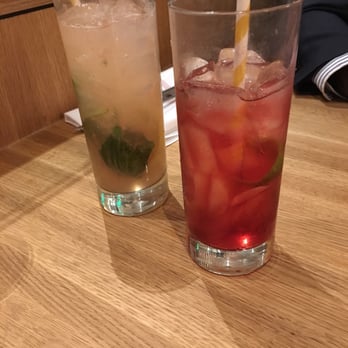 Earls Kitchen + Bar - Raspberry lime soda and "behave" non alcoholic cocktail - New American Near Me - McLean, Virginia Earls Kitchen + Bar - Raspberry lime soda and "behave" non alcoholic cocktail - New American Near Me - McLean, Virginia