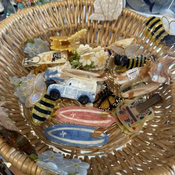 Warwick's - Solar Eclipse Hand-Painted Vintage Surf Car and Surfboards Claw Hair Clips [$27.95] - Cards & Stationery Near Me - La Jolla, California