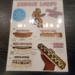 Bigfoot Longs - Menu