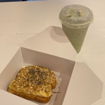 Coffee Station - Matcha Made in Heaven. Banana Toast - Coffee & Tea Near Me - Long Beach, California