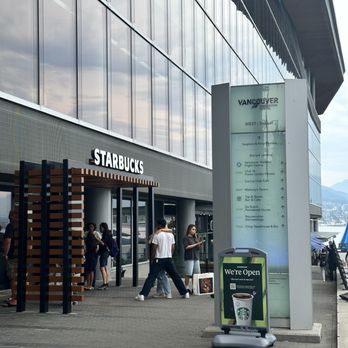 Starbucks - starbucks' new location at the vancouver convention centre, right along the seawall, window service is grab and go only - Coffee & Tea Near Me - Vancouver, British Columbia Starbucks - starbucks' new location at the vancouver convention centre, right along the seawall, window service is grab and go only - Coffee & Tea Near Me - Vancouver, British Columbia