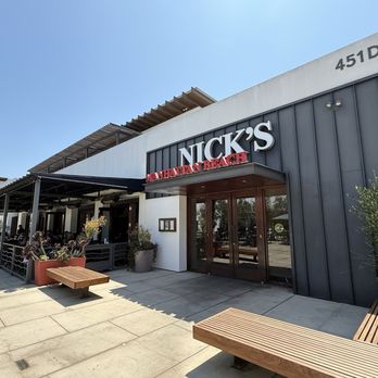 Nick's Manhattan Beach - Nick's main entrance in little plaza area. - American Near Me - Manhattan Beach, California Nick's Manhattan Beach - Nick's main entrance in little plaza area. - American Near Me - Manhattan Beach, California