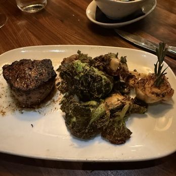 Old Brea Chop House - Filet, sprouts, salad, wine... mmmmm! - Steakhouses Near Me - Brea, California Old Brea Chop House - Filet, sprouts, salad, wine... mmmmm! - Steakhouses Near Me - Brea, California