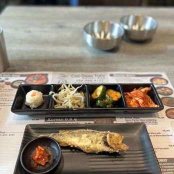 Cho Dang Tofu - Fish was a bit too over seasoned, but it was still good! - Korean Near Me - Bellevue, Washington Cho Dang Tofu - Fish was a bit too over seasoned, but it was still good! - Korean Near Me - Bellevue, Washington