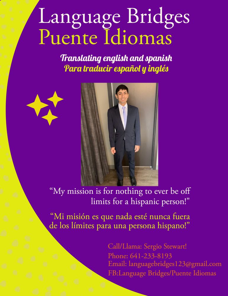 LANGUAGE BRIDGES PUENTE IDIOMAS Updated April 2024 Des Moines